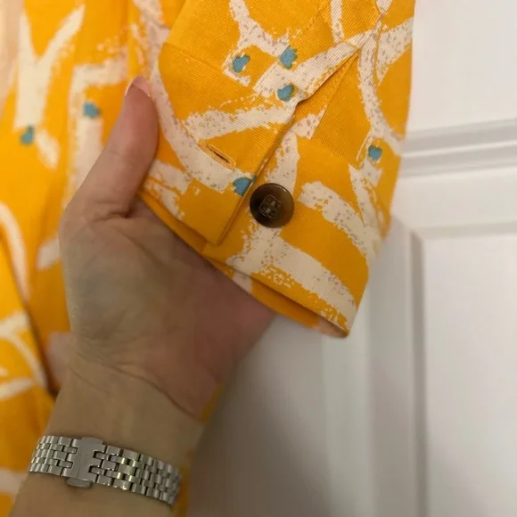 DVF Diane Von Furstenberg NWT vintage silk wrap dress yellow 6 Furstenburg - Picture 7 of 9